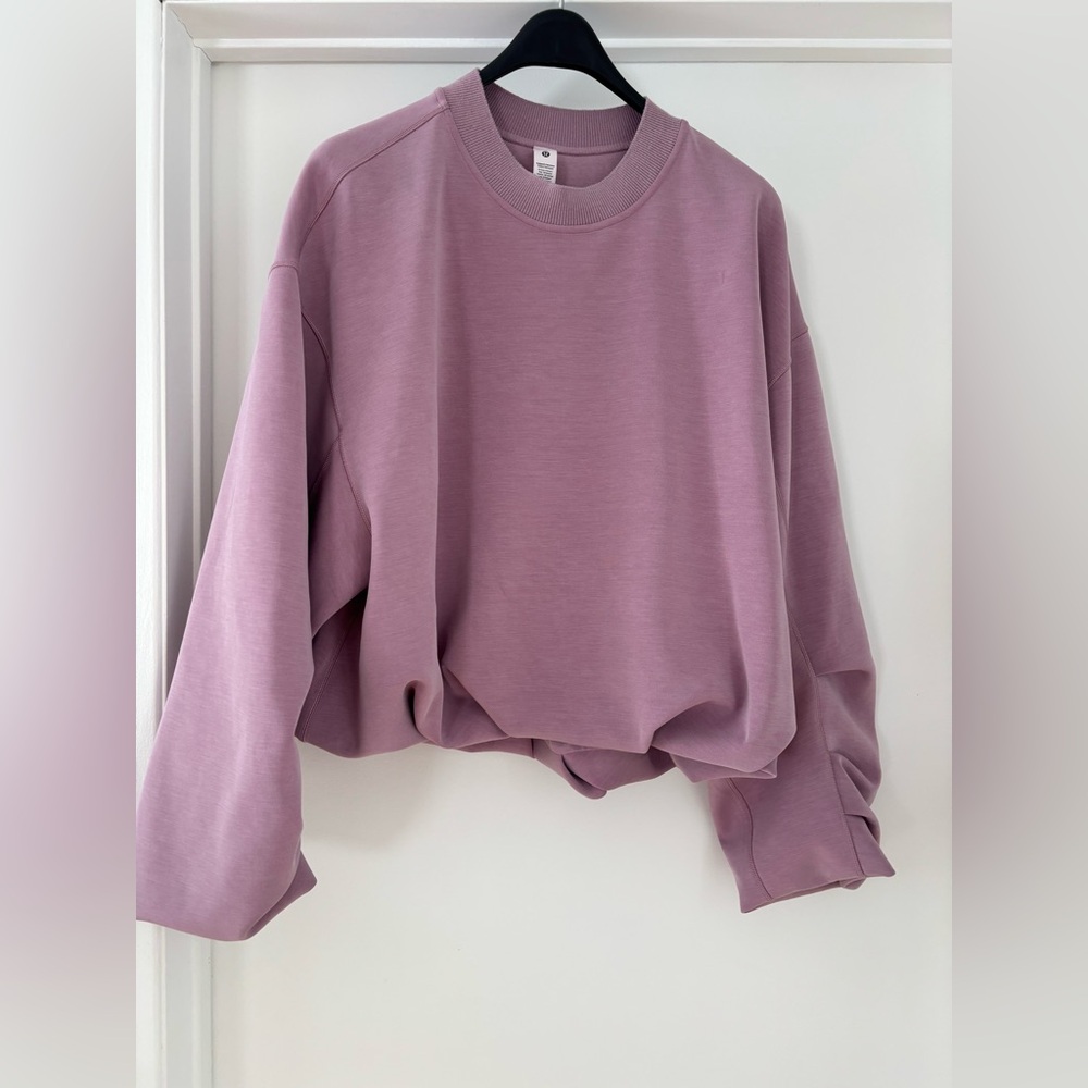 Lululemon Softstreme Voluminous Sleeve Pullover - Pink/ mauve